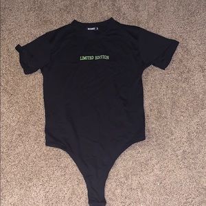 Black Mockneck Bodysuit